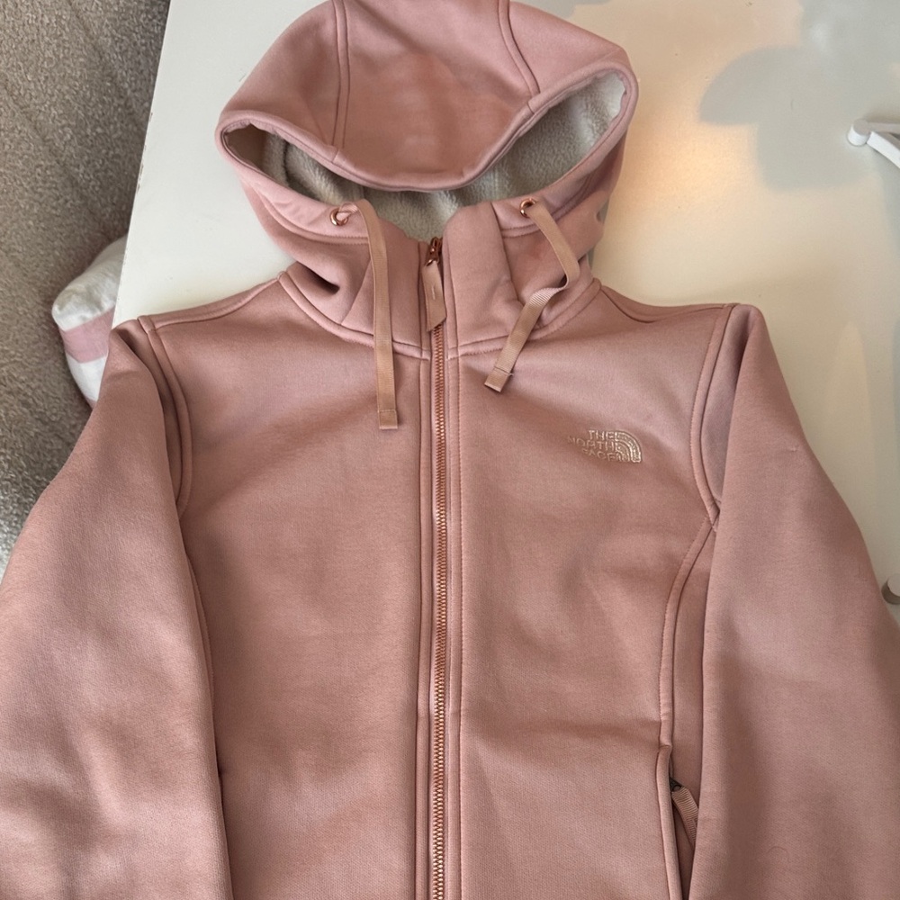 The North Face Blush Pink Fleece Full-Zip Jacket